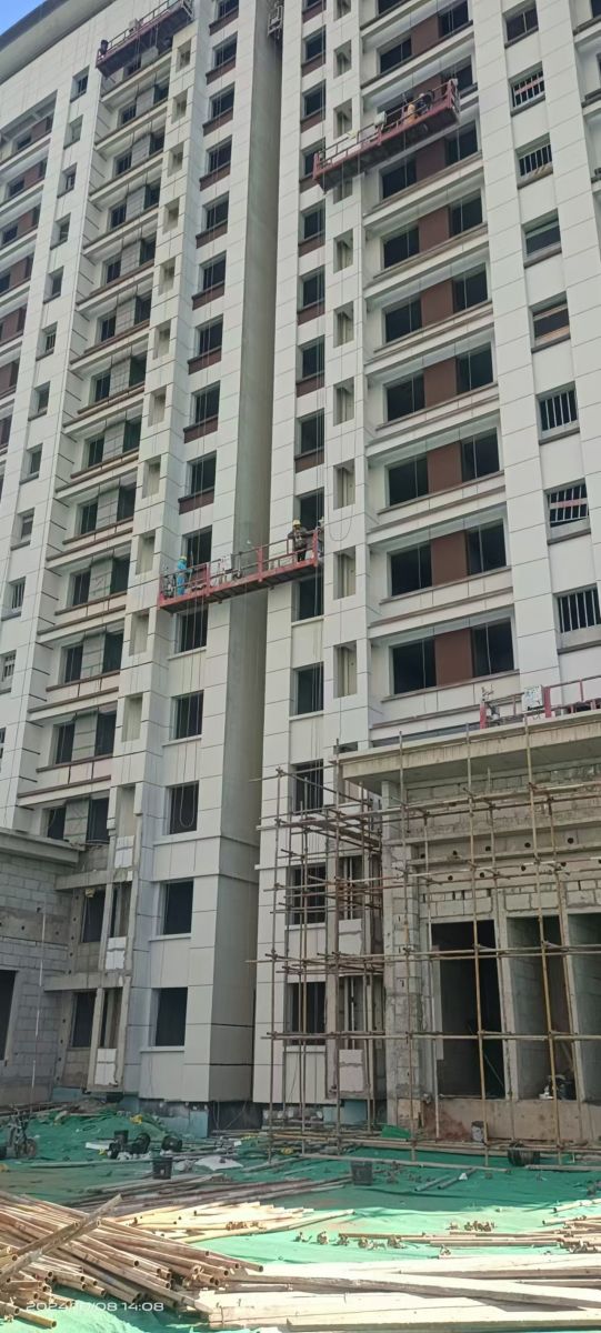 福港御景项目：vwin网上官网漆业有序推动外墙真石漆生产完成供货与交付
